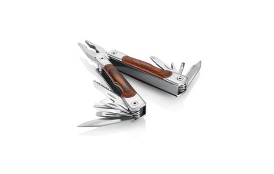 P120.369   Classic Multitool med tregrep &quot;Pakka&quot; 16 funksjoner